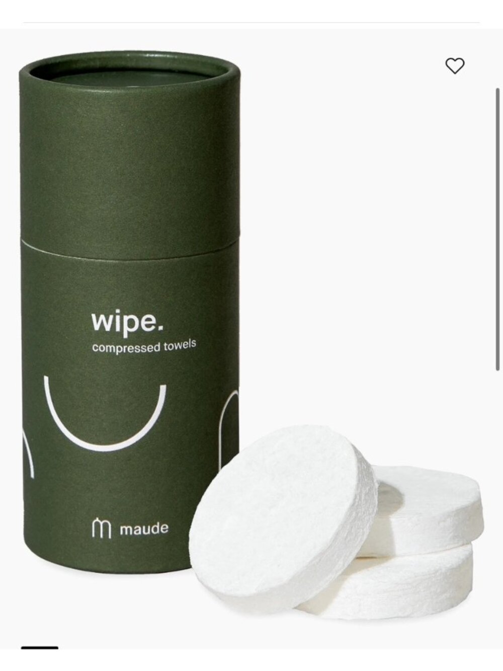 Maude Compressed Towels 10 Wipes 11x21” expanded NWB